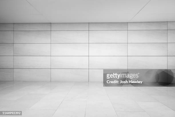 futuristic empty room, 3d rendering - airport corridor stock pictures, royalty-free photos & images