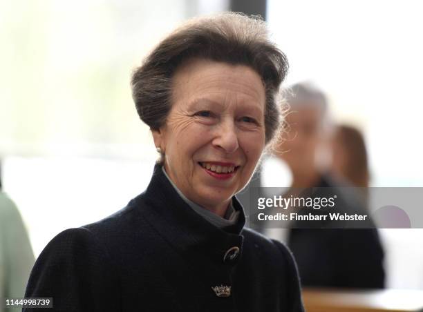 Princess Anne, Princess Royal officially opens the UK Hydrographic Office headquarters on April 25, 2019 in Taunton, England. As the UKHO enters its...