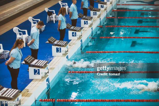 Floating Finish Line Swimming Finishing Line Photos and Premium High Res Pictures - Getty Images