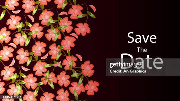 red flower background - flamenco dancer stock illustrations