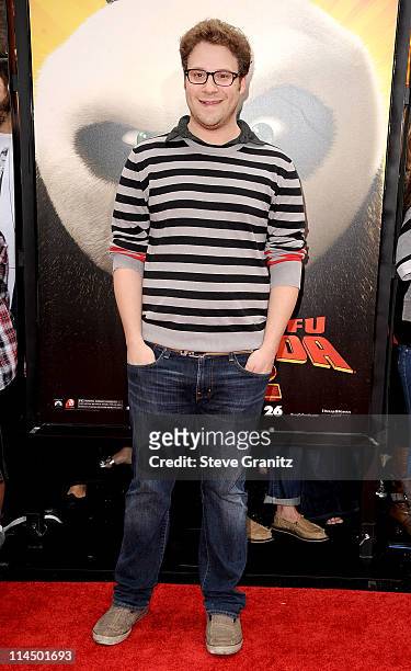 Actor Seth Rogen arrives at the Los Angeles premiere of "Kung Fu Panda 2" held at Grauman's Chinese Theatre on May 22, 2011 in Hollywood, California.