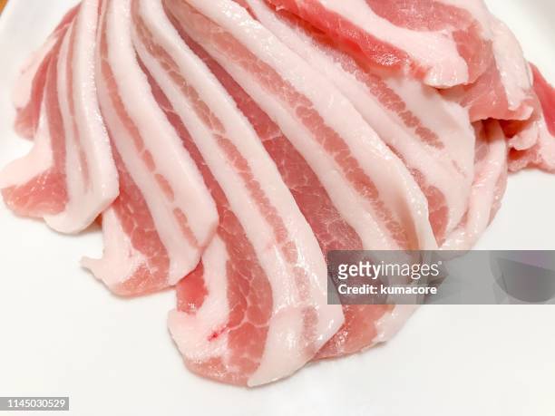 boned rib of pork - pork ストックフォトと画像