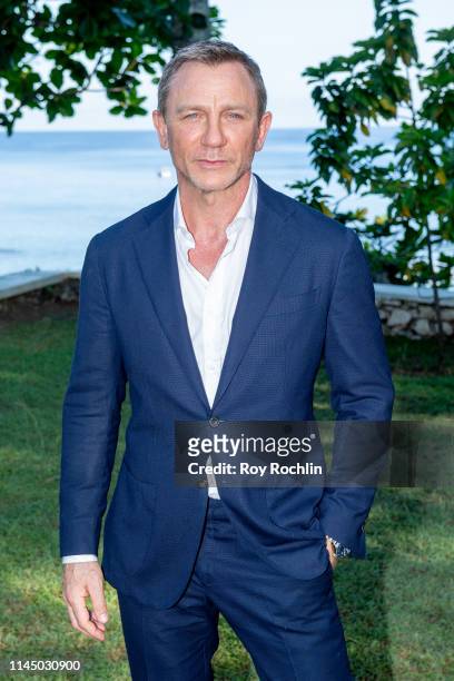 Actor Daniel Craig attends the "Bond 25" Film Launch at Ian Fleming's Home "GoldenEye", on April 25, 2019 in Montego Bay, Jamaica.