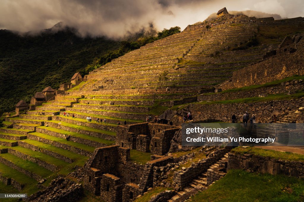 The guard house and stair terraces of Machu Picchu