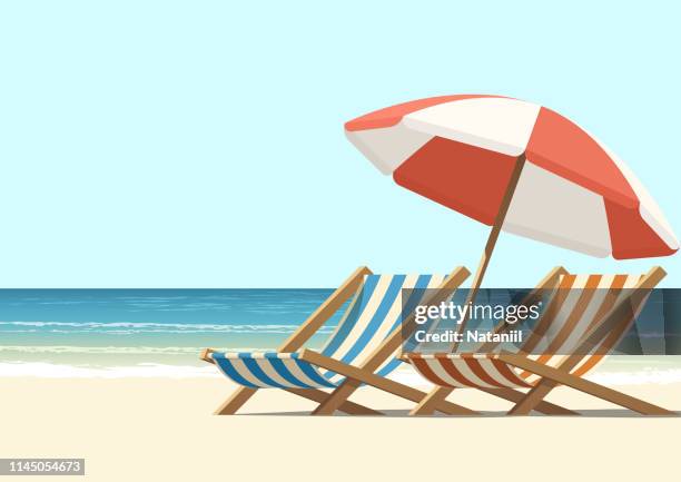 ilustraciones, imágenes clip art, dibujos animados e iconos de stock de playa - illustration