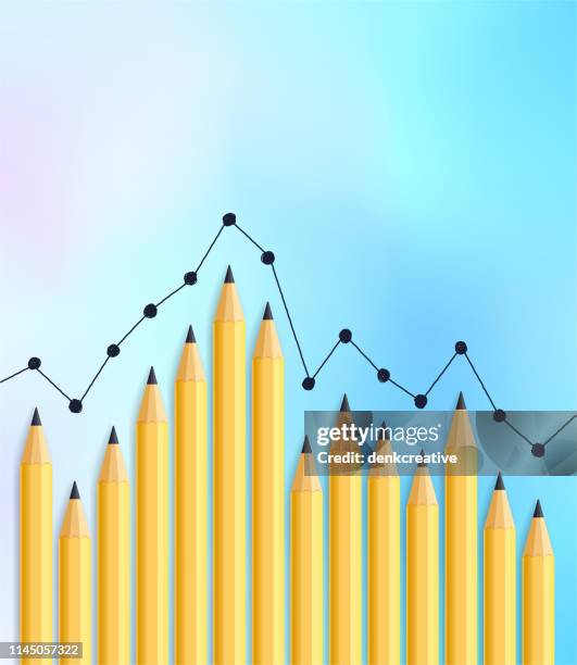 student performance & quality education infographic design composition. - performance rating stock illustrations