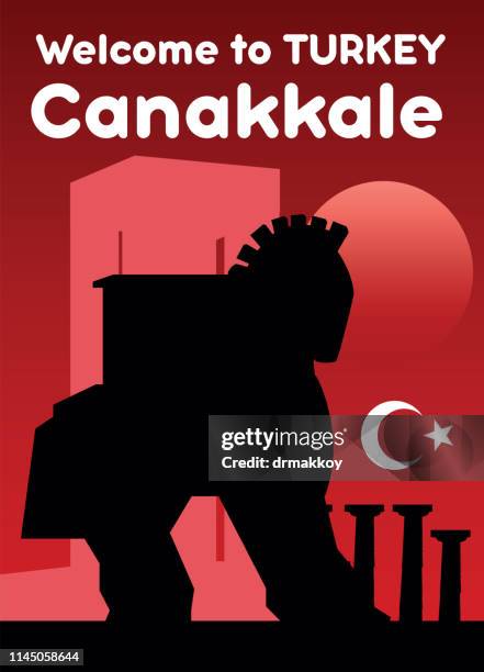 bildbanksillustrationer, clip art samt tecknat material och ikoner med välkommen till canakkale - 1915