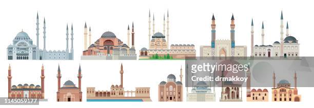 ilustraciones, imágenes clip art, dibujos animados e iconos de stock de mezquita - mezquita