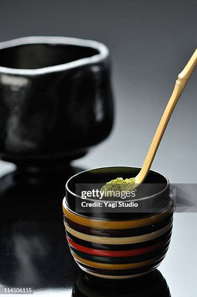 ilustraciones, imágenes clip art, dibujos animados e iconos de stock de a japanese powdered tea, jujube and tea scoop - cuchara-de-helado