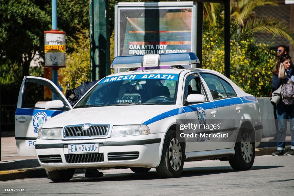Greek police car