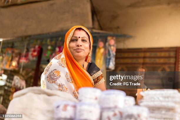 Indian Street vendedor mujer