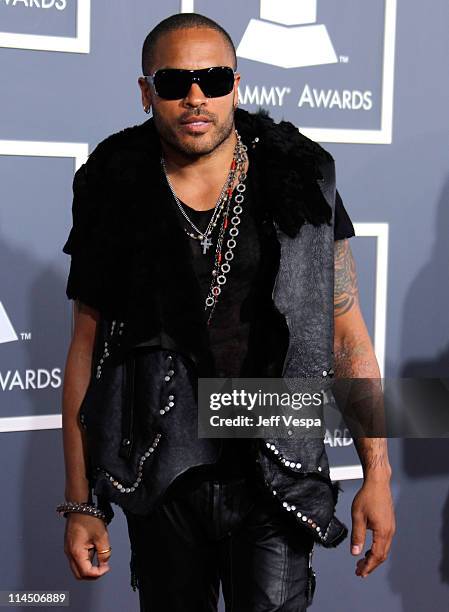 Musician Lenny Kravitz arrives at The 53rd Annual GRAMMY Awards held at Staples Center on February 13, 2011 in Los Angeles, California.