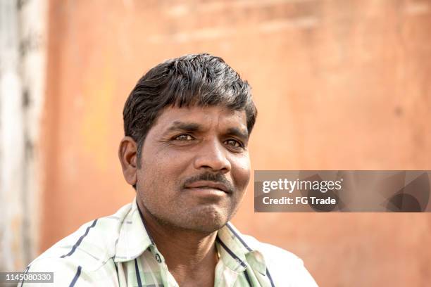 indian man portrait outdoors - indian male stock pictures, royalty-free photos & images