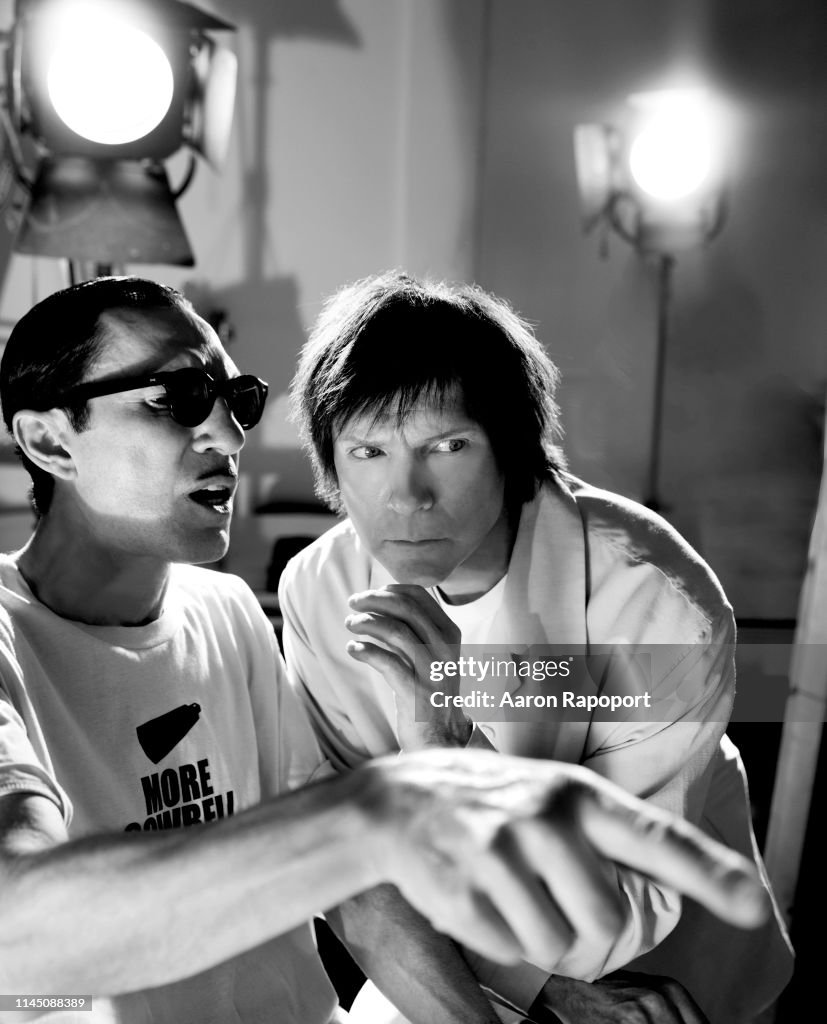 Ron Mael and Russel Mael of Sparks Portrait Session 2005