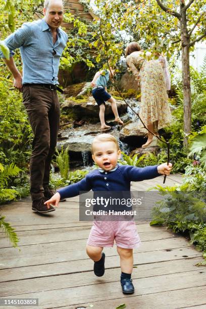 In this undated handout provided by Kensington Palace, Catherine, Duchess of Cambridge, Prince William, Duke of Cambridge and their children Prince...