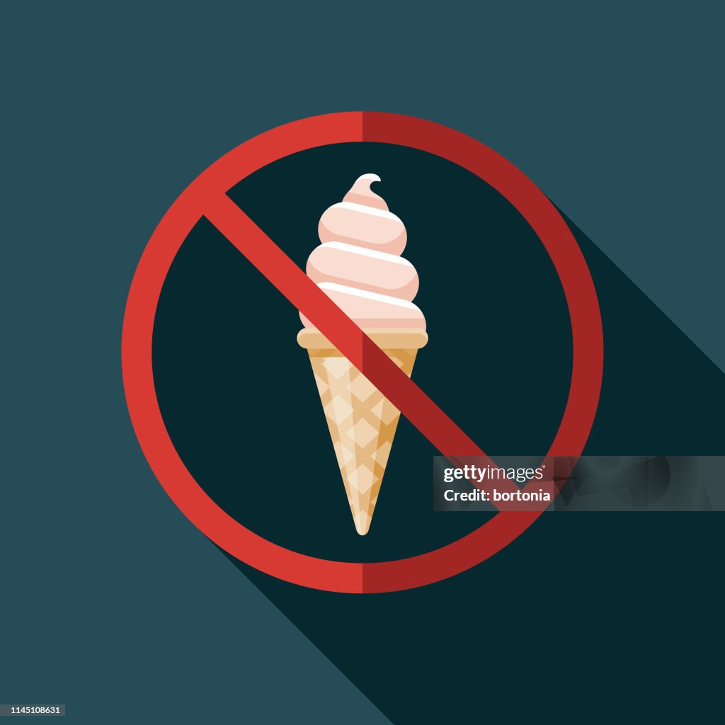 Ice Cream Food Allergy Icon