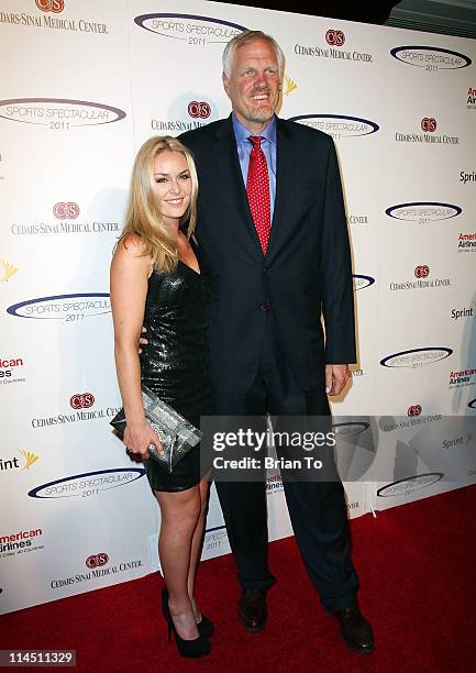 Lindsey Vonn and Mark Eaton attend 26th Anniversary Sports Spectacular at the Hyatt Regency Century Plaza on May 22, 2011 in Century City, California.