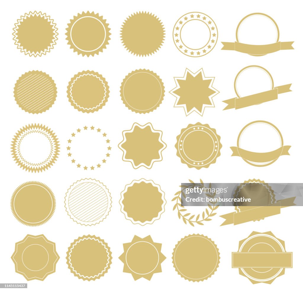 Collection d’éléments de conception pour étiquette et logo. Éléments de conception. Illustration vectorielle