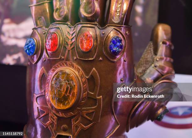 The Infinity Gauntlet at the Marvel Studios's "Avengers: Endgame" opening day marathon event at El Capitan Theatre on April 25, 2019 in Los Angeles,...