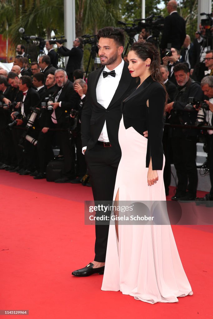 Nabilla Benattia and her husband Thomas Vergara attend the screening