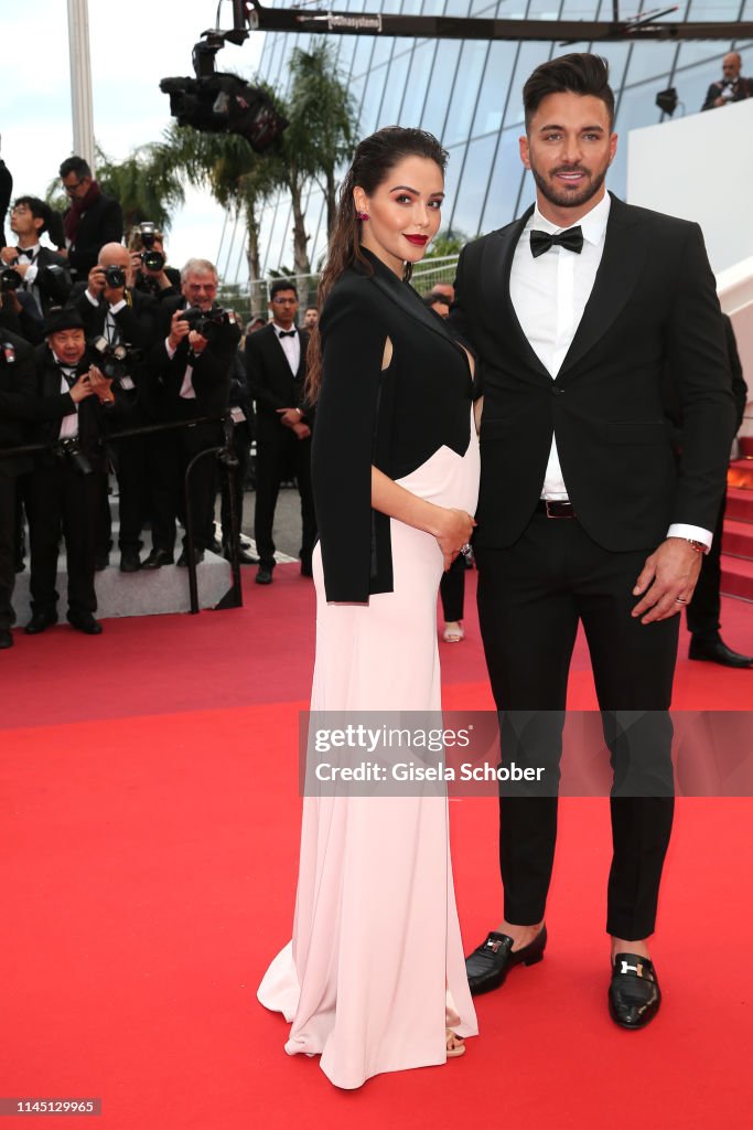 Nabilla Benattia and her husband Thomas Vergara attend the screening