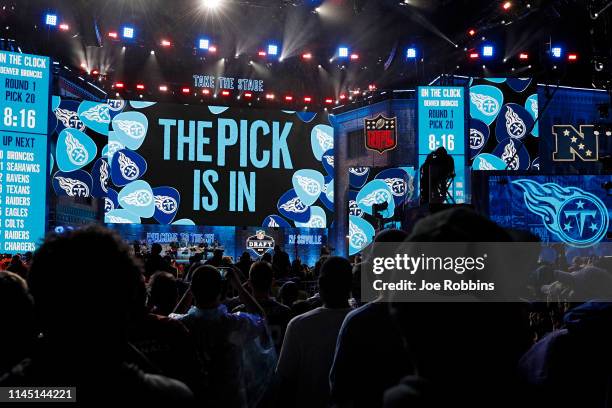 The first round pick of the Tennessee Titans is set to be announced during the NFL Draft on April 25, 2019 in Nashville, Tennessee.