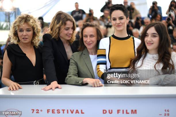 Italian actress Valeria Golino, French actress Adele Haenel, French director Celine Sciamma, French actress Noemie Merlant and French actress Luana...