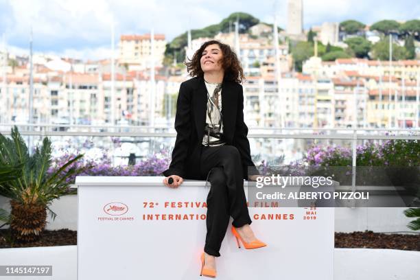 Moroccan actress Lubna Azabal poses during a photocall for the film "Adam" at the 72nd edition of the Cannes Film Festival in Cannes, southern...