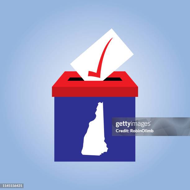 ilustrações, clipart, desenhos animados e ícones de ícone da caixa de cédula de new hampshire - new hampshire