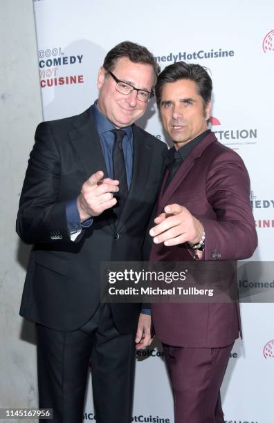 Bob Saget and John Stamos attend Bob Saget's Cool Comedy Hot Cuisine presented by the Scleroderma Research Foundation at the Beverly Wilshire Four...