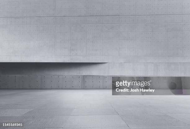 concrete wall - concrete floor stockfoto's en -beelden