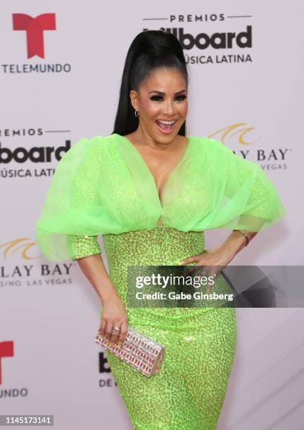 Journalist Carolina Sandoval attends the 2019 Billboard Latin Music Awards at the Mandalay Bay Events Center on April 25, 2019 in Las Vegas, Nevada.