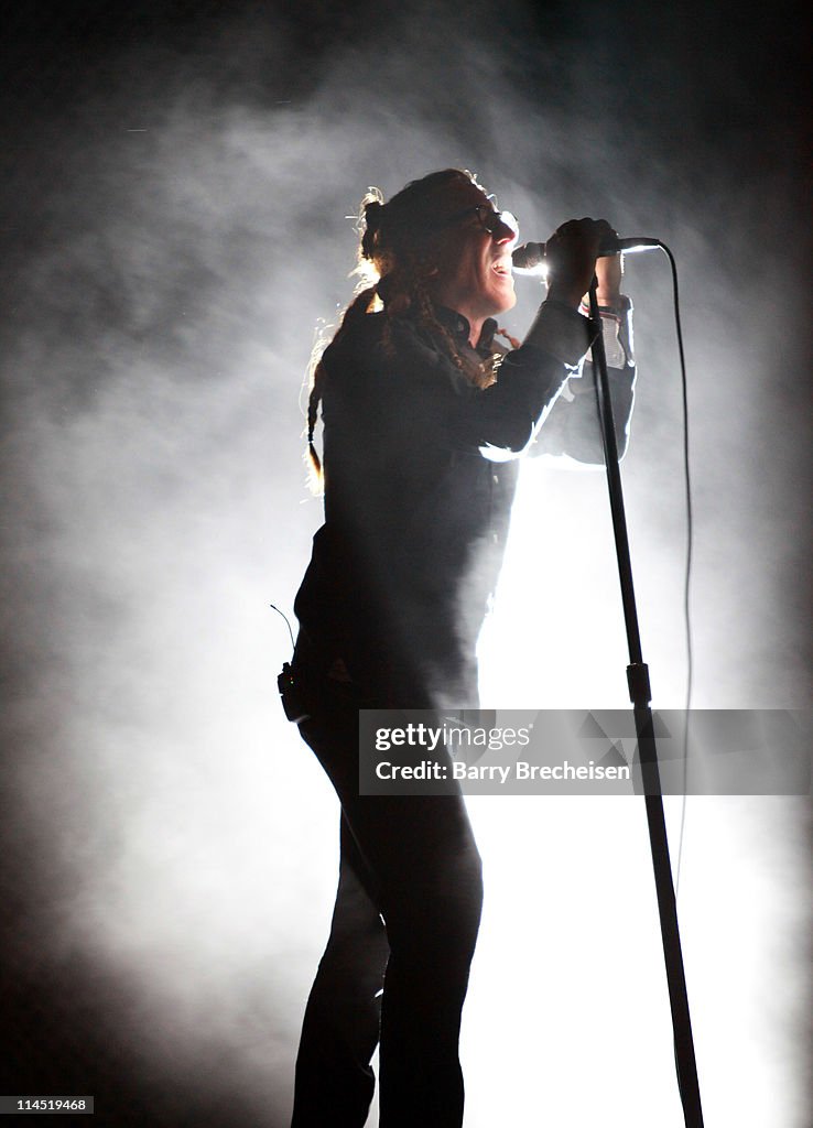 Maynard Singer Singer Maynard James Keenan of A Perfect Circle performs during the ...