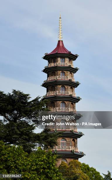 The great pagoda at Kew Gardens, Surrey