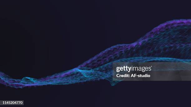 abstract particle background with copy space - rendering of binary code pattern stock illustrations
