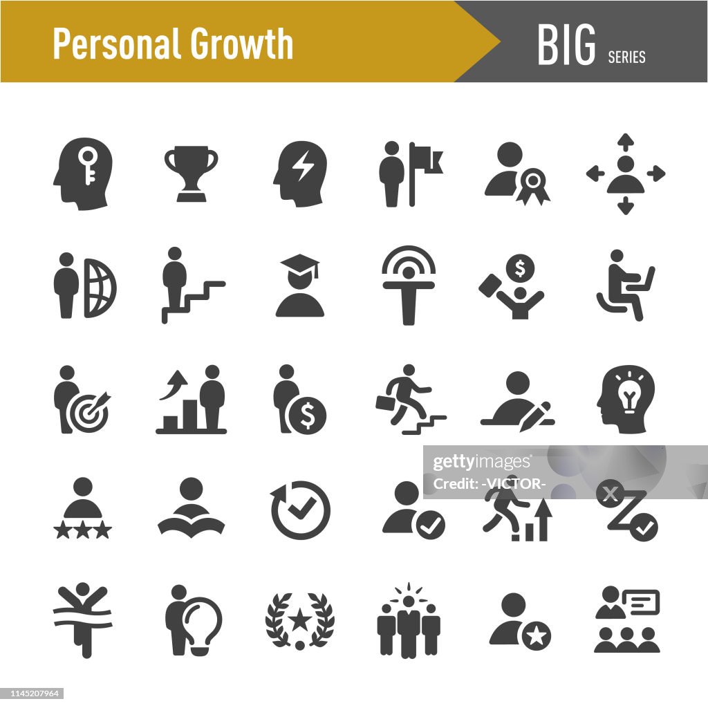 Personal Growth Icons - Big Series