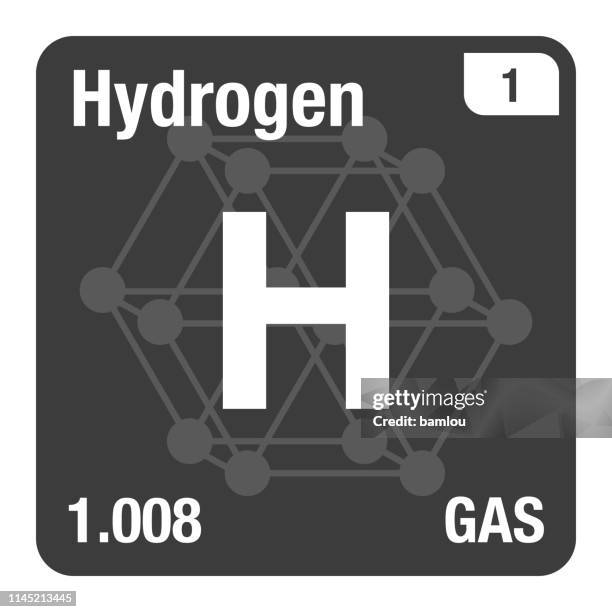 illustrations, cliparts, dessins animés et icônes de tableau périodique d’hydrogène d’éléments avec le fond de système de cristal - group h