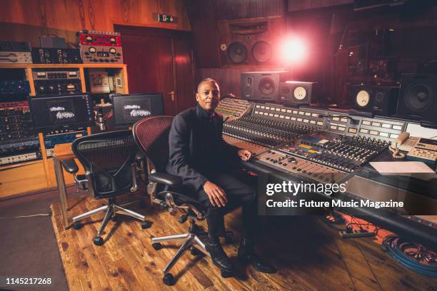 Portrait of American musician, producer and DJ Jeff Mills, photographed at Studio Ferber in Paris, France, on September 20, 2018.