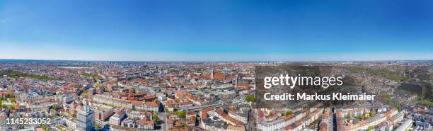 münchen panorama - munich drone stock pictures, royalty-free photos & images