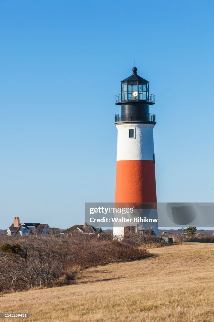 USA, New England, Massachusetts, Nantucket Island, Sankaty, Sankaty Head Lighthouse