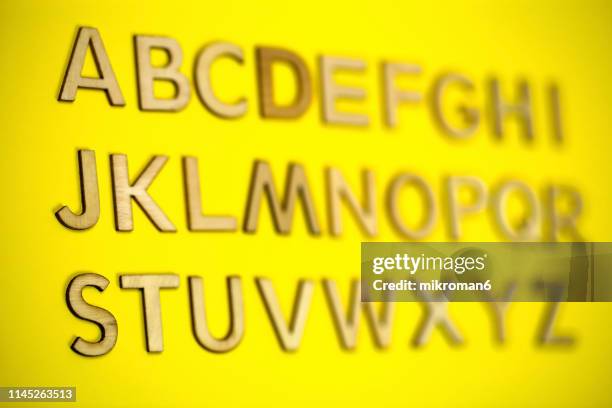 the british alphabet letters - m a c stock pictures, royalty-free photos & images