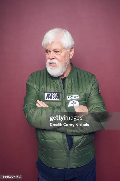 Paul Watson of the film 'Watson' poses for a portrait during the 2019 Tribeca Film Festival at Spring Studio on April 26, 2019 in New York City.