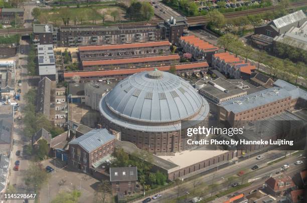 haarlem from above - the former jail - haarlem stock pictures, royalty-free photos & images