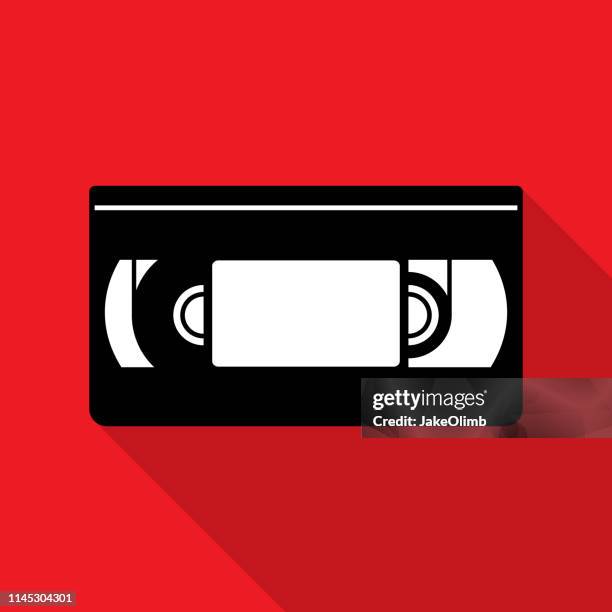 ilustrações de stock, clip art, desenhos animados e ícones de vhs tape icon silhouette 2 - cassette