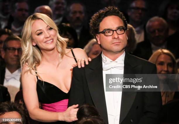 The Stockholm Syndrome" - Pictured: Penny and Leonard Hofstadter . Bernadette and Wolowitz leave their kids for the first time, Penny and Leonard try...