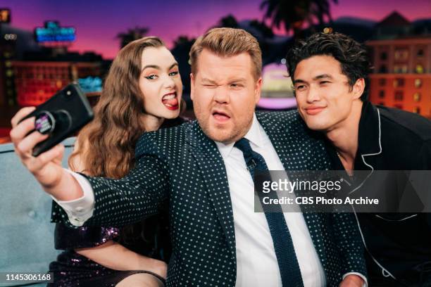 The Late Late Show with James Corden airing Tuesday, May 14 with guests Lily Collins, Charles Melton, and music from NCT 127.