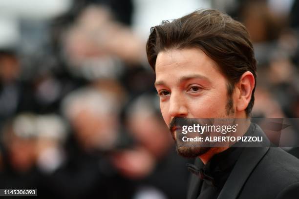 Mexican actor Diego Luna poses as he arrives for the screening of the film "La Belle Epoque" at the 72nd edition of the Cannes Film Festival in...