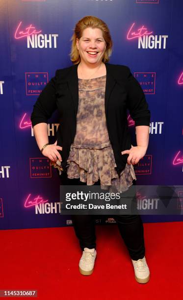 Katy Brand attends a Gala Screening of "Late Night" at Picturehouse Central on May 20, 2019 in London, England.
