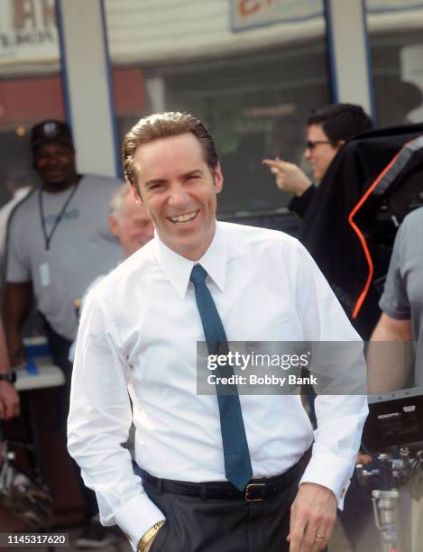 Alessandro Nivola as Dickie Moltisanti on location at Holsten's Ice Cream Parlor site of the Sopranos finale for "The Many Saints of Newark" on May...
