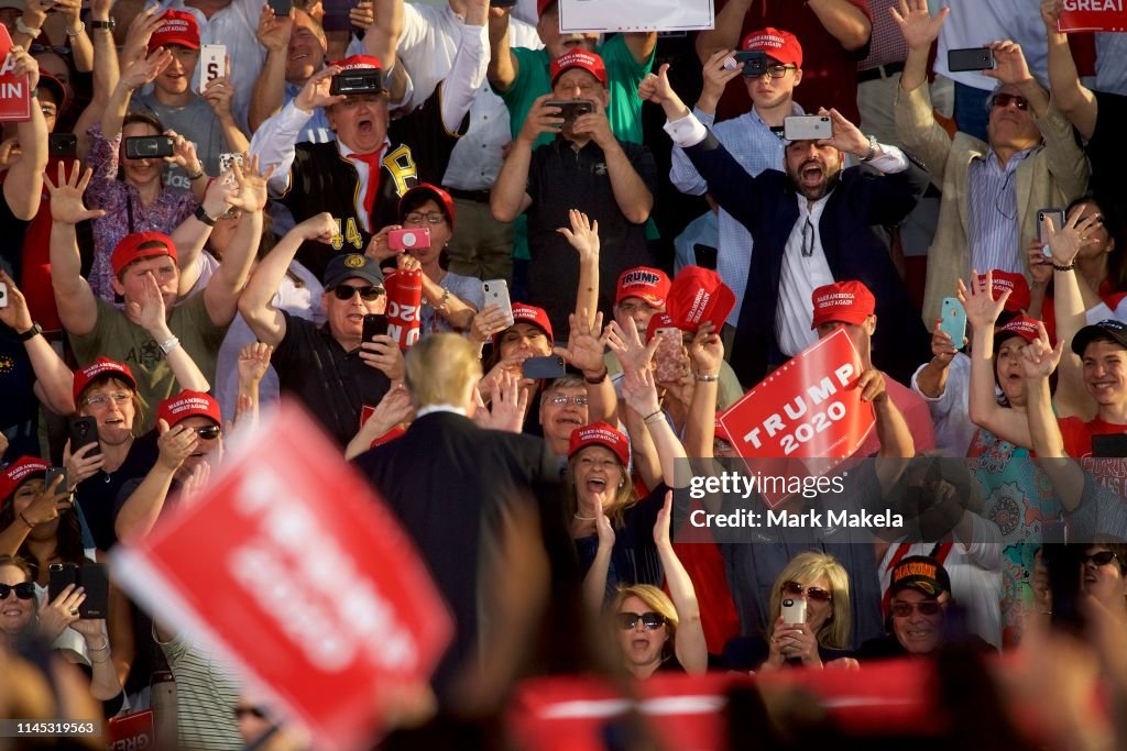 Donald Trump Holds "MAGA" Rally In Central Pennsylvania